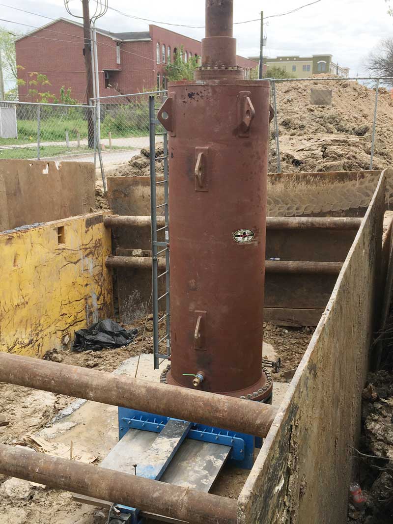 72" Linestop IFT Stopple with a 100% Shutdown on a Steel Water Main in Houston, Texas