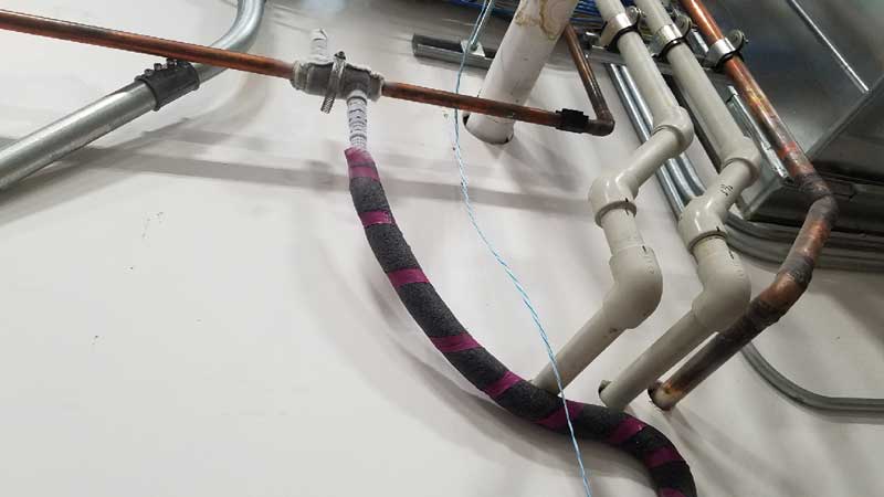 Orlando, Florida- 2-2" Pipe Freeze Plug Services using Liquid Nitrogen Cryogenics on Copper Pipeline