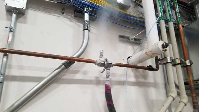 Orlando, Florida 2inch Pipe Freezing Services Using Liquid Nitrogen Cryogenics