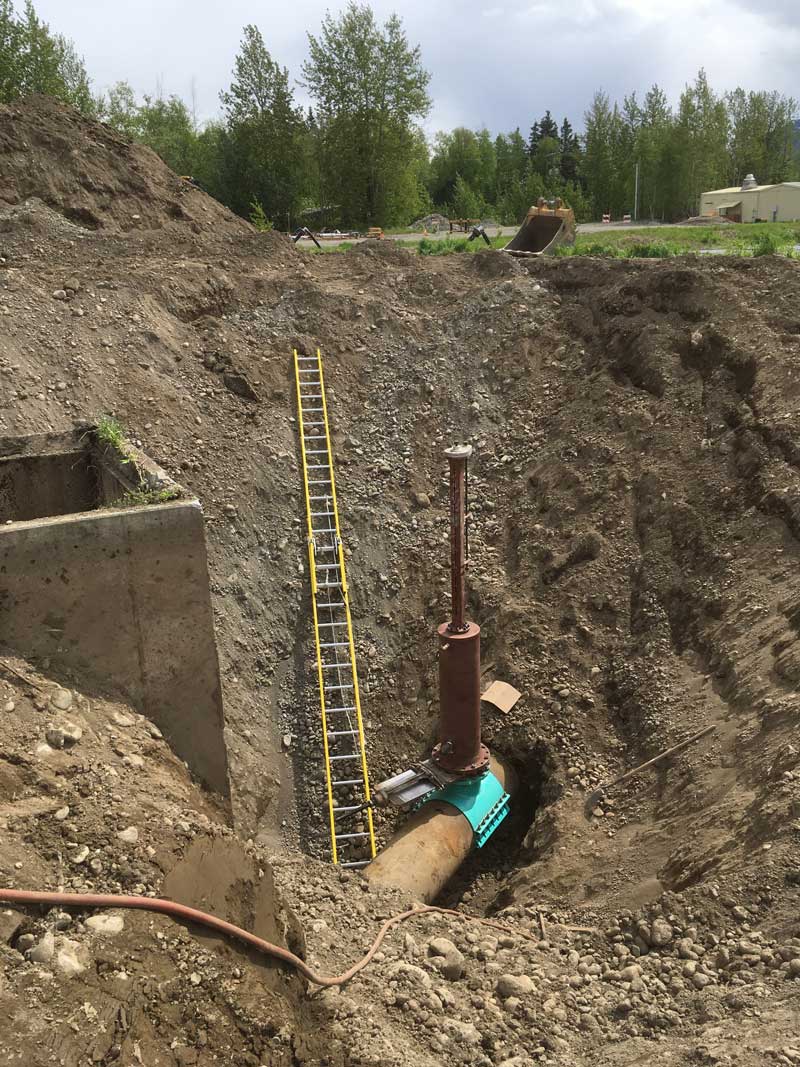 24” Linestop in Palmer, Alaska