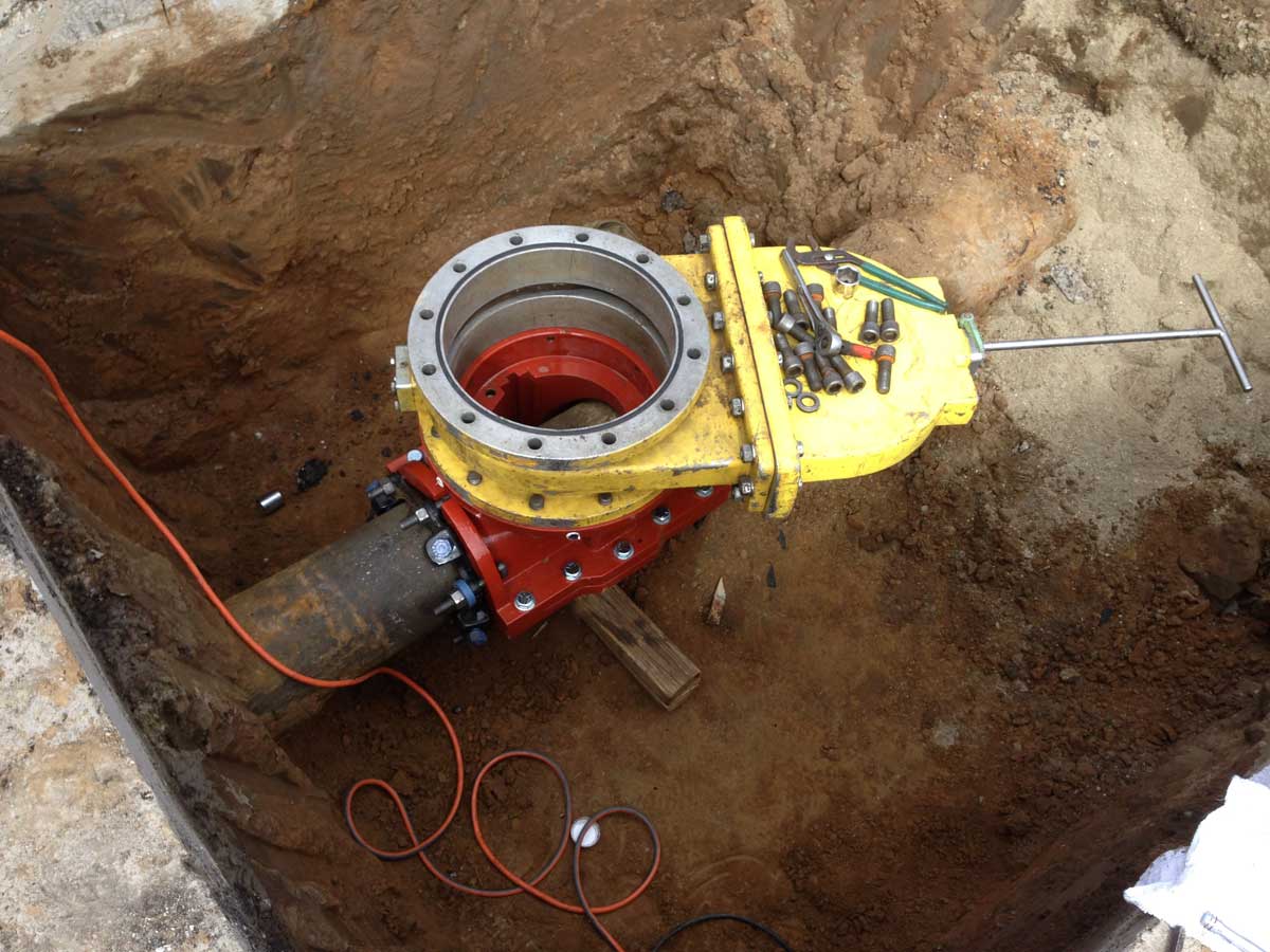 Insert Valve Prep Work is Complete and Ready for Hottap