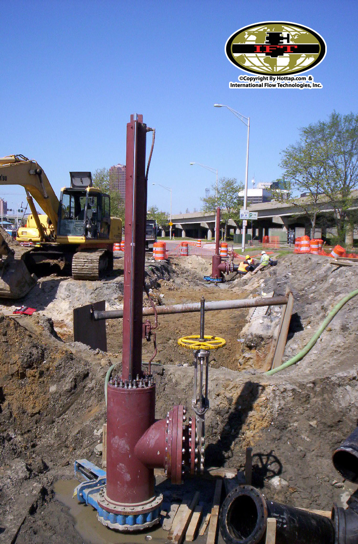 Line stopping two 20inch, 50 year old cast iron waterlines at 80 PSI for the city of Norfolk, Virginia.